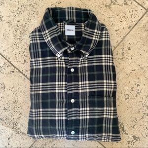 ASPESI Men’s Flannel Button Down Shirt XL